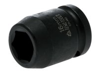 Teng Impact Socket Hexagon 6-Point 1/2in Drive 16mm