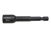 Faithfull Magnetic Impact Nut Driver 8mm x 1/4in Hex