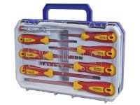 Faithfull VDE Soft Grip Screwdriver Set (Case) 8 Piece