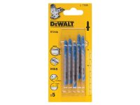 DeWalt HSS Metal Cutting Jigsaw Blades Pack of 5 T118A
