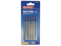 Faithfull Wood Jigsaw Blades Pack of 5 T101D