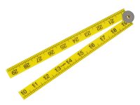 Faithfull Folding Rule Yellow ABS Plastic 1m / 39in
