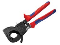 Knipex Cable Shears Ratchet Action Multi-Component Grip 250mm (10in)