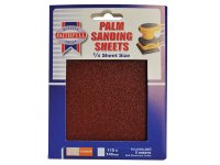 Faithfull 1/4 Sheet Palm Sander Sheets Coarse (Pack 5)