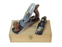 Faithfull No.4 Plane & No.60 1/2 Plane in Wooden Box