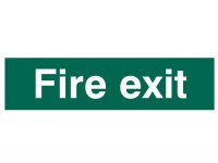 Scan PVC Sign 200 x 50mm - Fire Exit Text Only