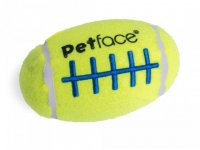 Petface Squeaky Rugby Tennis Ball