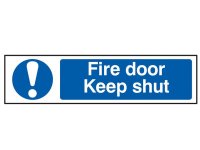 Scan PVC Sign 200 x 50mm - Fire Door Keep Shut