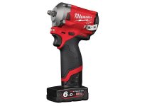 Milwaukee M12 FIW38-622X FUEL? Impact Wrench Kit 12V 1 x 2.0Ah & 1 x 6.0Ah Li-ion