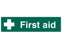 Scan PVC Sign 200 x 50mm - First Aid
