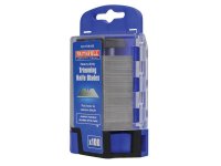 Faithfull Heavy-Duty Trimming Knife Blades (Box 100) in safe storage dispenser