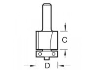 Trend C013 x 1/4 TCT Two Flute Cutter 9.5 x 19.1mm