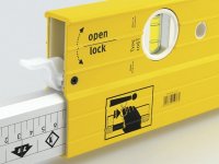 Stabila 106T-213 Extendable Spirit Level 3 Vial 213-376cm