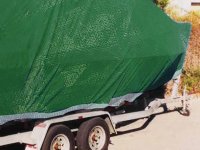 Faithfull Tarpaulin Green/Silver 5.4 x 3.6m (18 x 12ft) 80gsm