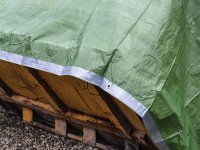 Faithfull Tarpaulin Green/Silver 5.4 x 3.6m (18 x 12ft) 80gsm