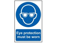 Scan PVC Sign 200 x 300mm - Eye Protection Must Be Worn