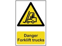 Scan PVC Sign 200 x 300mm - Danger Forklift Trucks