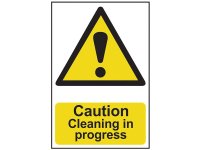 Scan PVC Sign 200 x 300mm - Caution Cleaning In Progress