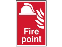 Scan PVC Sign 200 x 300mm - Fire Point