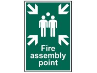 Scan PVC Sign 200 x 300mm - Fire Assembly Point