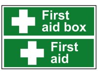 Scan PVC Signs 300 x 100mm - First Aid Box/First Aid