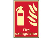 Scan Photoluminescent Sign 200 x 300mm - Fire Extinguisher