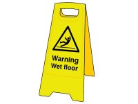 Scan Heavy Duty 'A' Board Sign - Warning Wet Floor