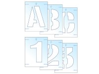 Scan Letter & Number Stencil Kit 50mm