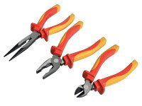 Faithfull VDE Pliers Set with Pouch 3 Piece