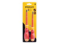 Stanley Tools FatMax VDE Insulated Screwdriver Set, 2 Piece