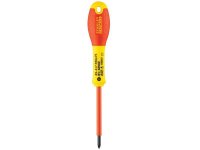 Stanley Tools FatMax VDE Insulated Screwdriver Pozidriv Tip PZ0 x 75mm