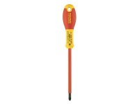 Stanley Tools FatMax VDE Insulated Screwdriver Pozidriv Tip PZ2 x 125mm