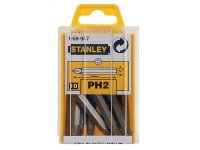 Stanley Tools Phillips Bits PH2 x 50mm (Box 10)