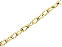 Faithfull Clock Chain Polished Brass 1.6mm x 10m