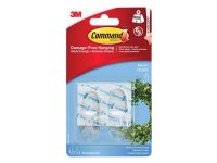 Command Clear Hooks with Clear Strips Medium (Pack of 2)