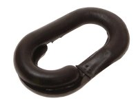 Faithfull Plastic Joining Links 8mm Black (Pack of 4)