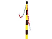 Faithfull Plastic Post for Chain - Yellow / Black