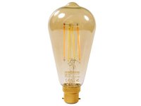 Link2Home Wi-Fi LED BC (B22) Pear Filament Dimmable Bulb White 470lm 4.5W