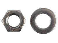 ForgeFix Hexagonal Nuts & Washers A2 Stainless Steel M12 ForgePack 6 Pieces