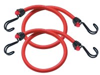 Master Lock Twin Wire Bungee Cord 60cm Red 2 Piece