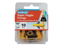 Plasplugs Super Toggle Fixings (Pack of 10)