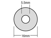 ForgeFix TechFast Bonded EPDM Washer 5.5 x 16mm (Box of 100)