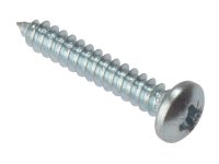 ForgeFix Self-Tapping Screw Pozi Compatible Pan Head ZP 1in x 8 (Box of 200)