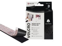 Velcro® Brand Heavy-Duty Stick On Tape 50mm x 1m Black