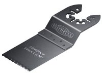 Faithfull Multi-Function Tool CrV Flush Cut Wood Blade Ground Side Set 34mm (Box 100)