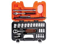 Bahco S240 Socket Set of 24 Metric 1/2in Drive