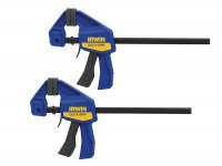 IRWIN Quick-Grip Mini Bar Clamp Twin Pack 150mm (6in)
