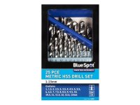BlueSpot Tools HSS Drill Bit Set 25 Piece