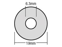 ForgeFix TechFast Bonded EPDM Washer 6.3 x 19mm (Box of 100)
