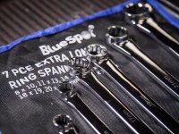 BlueSpot Tools Extra Long Ring Spanner Set 7 Piece